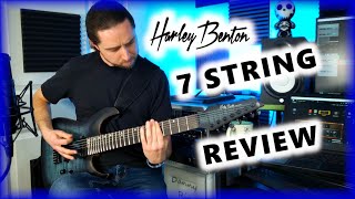 Video thumbnail for Harley Benton 7 String Guitar Review - Amarok-7 BKBL Flame Burst - BIAS FX 2 #electricguitar #review by Danny Rio