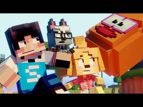 Naffy Zacky - Animal Crossing scene - Youtube Rewind Minecraft Animation Indonesia 2020 (Clip)