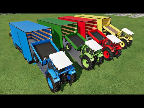 LOAD AND TRACTORTING MINI FENDT TRACTORS IN FARMING SIMULATOR 22!!