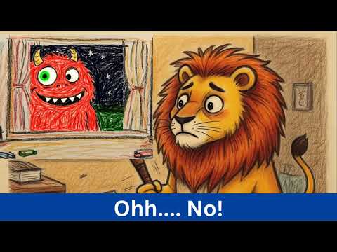 The Frightened Lion | Lion Mystery story | Animation Videos | Kid Videos | Moral Stories | Animal
