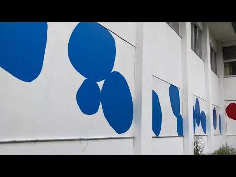経営学科 窓板ペインティング　全長