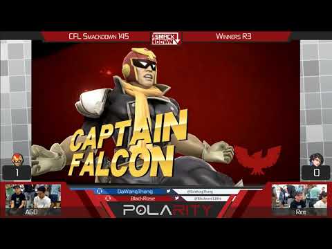 CFL Smackdown 145 WiiU - AGO (Falcon) vs Riot (Bayonetta) - Winners R3