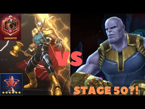 AWAKENED BETA RAY BILL vs THANOS Stage 50! Dark Souls Level? [No Ctp] - Marvel Future Fight