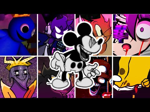 UNKNOWN SUFFERING but Every Turn a Different Character Sings 🎤 ( FNF UNKNOWN SUFFERING Remake ) 💜