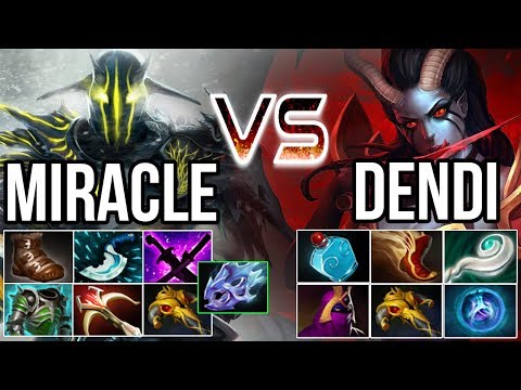 TI7 Winner Miracle- Sven vs TI1 Winner Dendi QoP - EPIC Dota 2