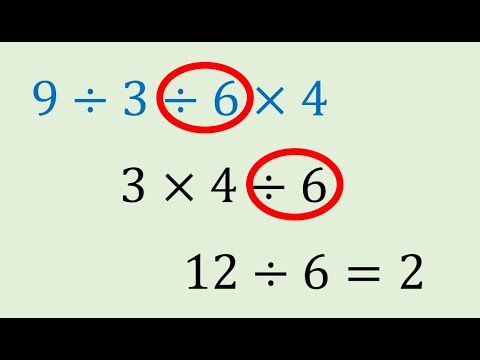 Jerarquia de operaciones multiplicacion y division ejemplos