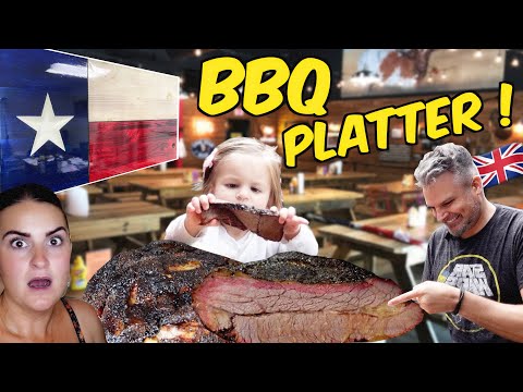 Brits Try [TEXAS STYLE BBQ PLATTER] For The First Time! Paynes BBQ UK