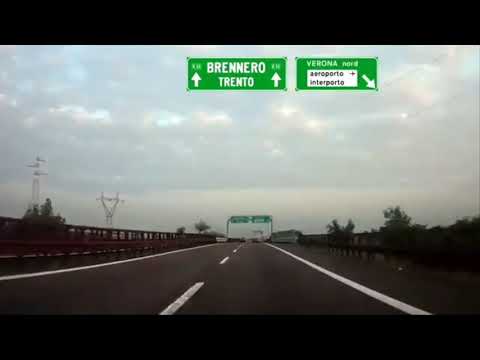 VERONA - TRENTO, Italy  (85 km)  A22 BrennerHighway