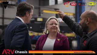 ARV Chassis: Celebrating Australian Manufacturing with the Minister for Industry, Ben Carroll