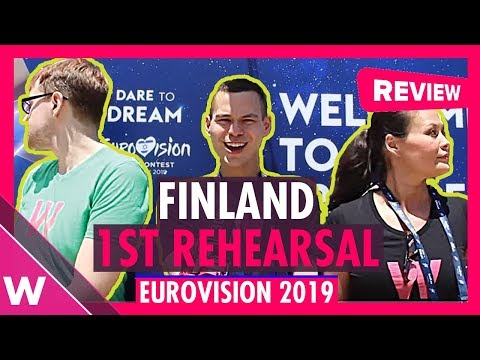 Finland First Rehearsal: Darude & Sebastian Rejman "Look Away" @ Eurovision 2019 (review)