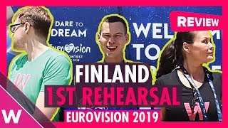 Finland First Rehearsal: Darude &amp; Sebastian Rejman &quot;Look Away&quot; @ Eurovision 2019 (review)