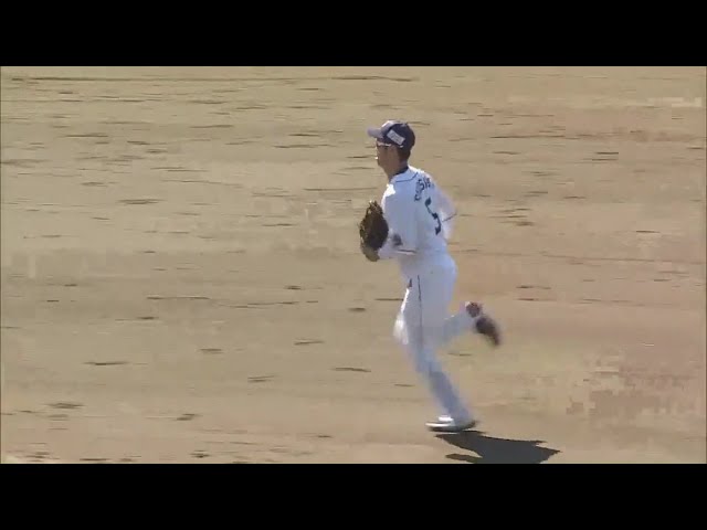 【ファーム】優勝真近の一軍復帰へ向け視界良好!! ライオンズ・外崎が好返球を見せる‼ 2018/9/28 L-M(ファーム)