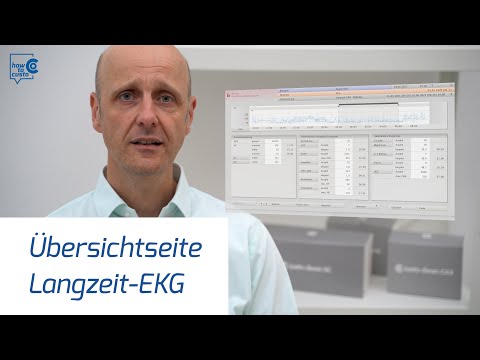 Langzeit-EKG mit der custo diagnostic/Teil 1 Übersichtseite