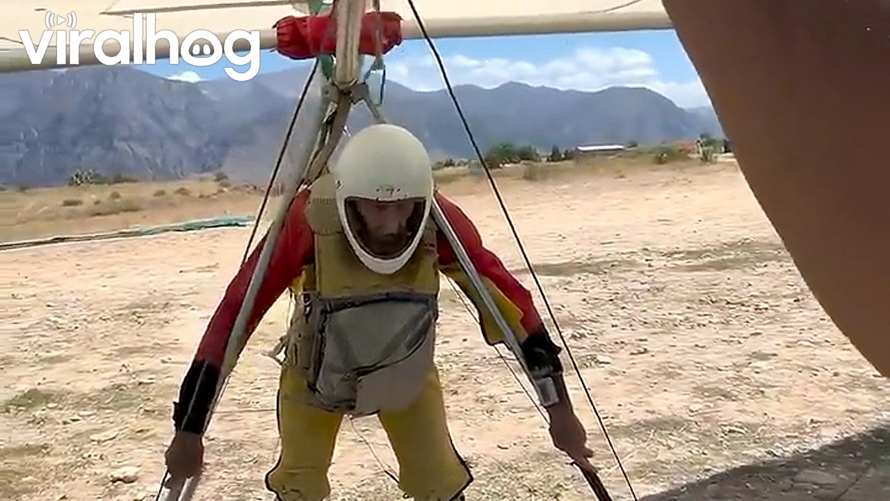 Age is No Obstacle for 75-Year-Old Hang Glider || ViralHog