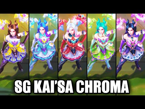 All Star Guardian Kai'Sa Chroma Skins Spotlight (League of Legends)