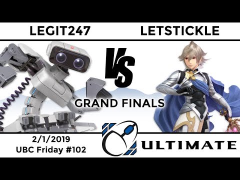 UBC Friday #102: Grand Finals - Legit247 (ROB, Wolf, Donkey Kong) vs LetsTickle (Corrin)