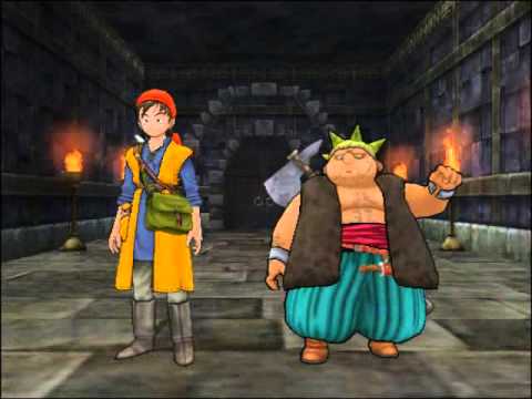 58 Dragon Quest 8 Cut-scene - Entering Swordmans Labyrinth to get Venus Tear