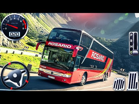 Offroad Coach Bus Driving 2025 - Real Uphill Bus Drive 3D Simulator - Android GamePlay