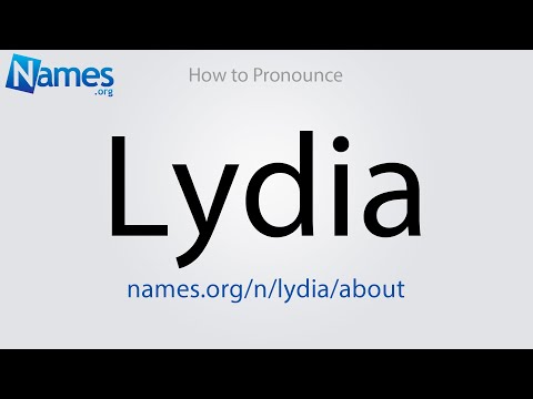 How to Pronounce Lydia