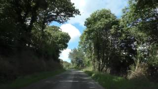 preview picture of video 'Driving From 22160 Saint Nicodème, Côtes d'Armor To 29270 Carhaix Plouguer, Finistère, France'