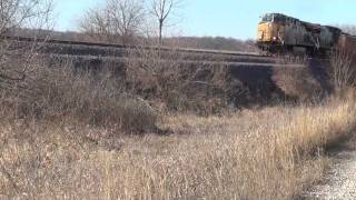 preview picture of video 'Eastbound UP coal train east of Marshalltown, Iowa (2012-01-02 part 4)'