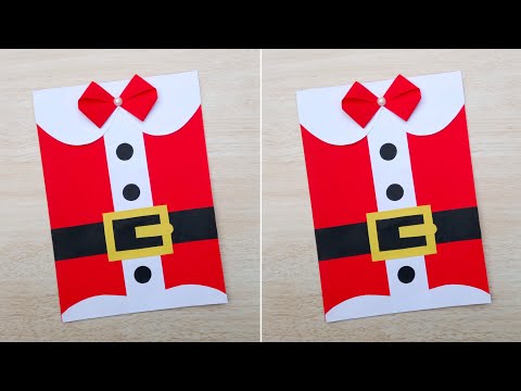 Christmas greeting card making ideas // DIY Merry Christmas card easy // How to make Christmas card