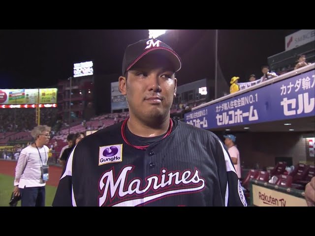 マリーンズ・井上選手ヒーローインタビュー 2019/8/29 E-M