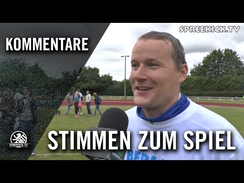 Andreas Fricke (FC Internationale) und Marco Wilke ( SD Croatia) - Stimmen zum Spiel | SPREEKICK.TV