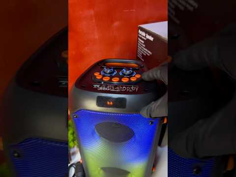 фото колонка jqs-4401 20w вт беспроводная bluetooth с микрофоном караоке и яркой подсветкой с пультом ду 0