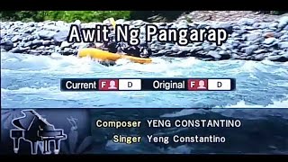 AWIT NG PANGARAP Yeng Constantino 🎵Karaoke Version🎵