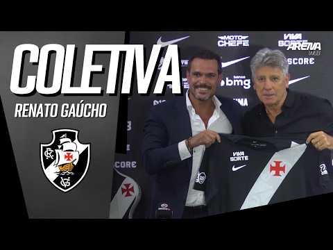 VEJA A APRESENTAÇÃO DO RENATO GAÚCHO - NOVO TÉCNICO DO VASCO | COM IMAGENS!