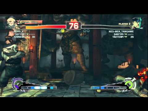 HERU_X [Gouken] Vs NES-MEK_TANGAWE [M.Bison] SSF4 AE Online Ranked Matches - PSN