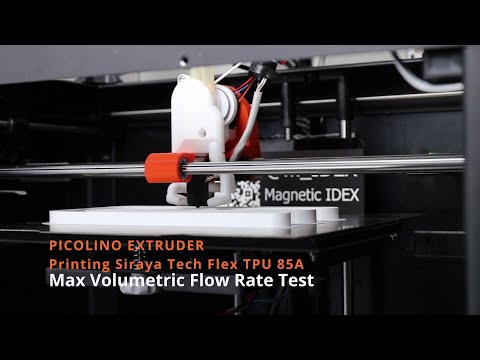 Picolino Extruder - Siraya Tech Flex TPU 85A Max Volumetric Flow Rate Test
