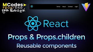 Download the video "React JS Props & Props.Children: Reusable Component Development (In Sinhala)"