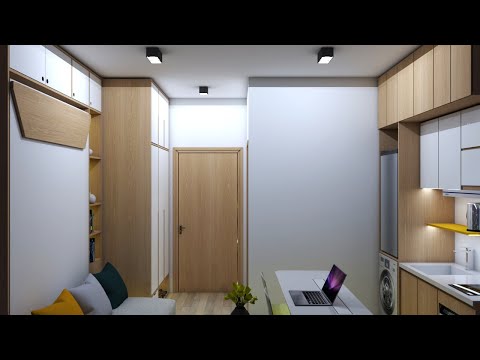 TINY APARTMENT 14sqm ( 150sqft MICRO APARTMENT TOUR ) | SPACE SAVING IDEAS | NEVER SAY TOO SMALL
