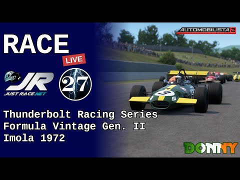 Live Race | Thunderbolt Racing Series | Formula Vintage Gen. II | Imola 1972 | AMS2
