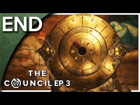 Let's Play The Council Episode 3 Part 6 Ending - Crypt Door Puzzle [Ripples PC Gameplay]
