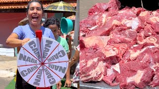 Challenge in the Countryside: Win Meat with the PRIZE WHEEL!