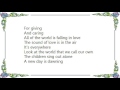 Bay City Rollers - All of the World Is Falling in Love Single Version Lyrics