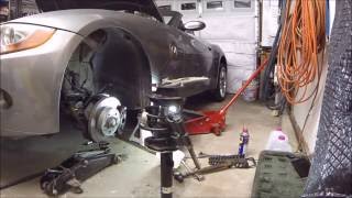 How to Replace Front Struts + Reinforcement Plates - BMW Z4 Vlog #25