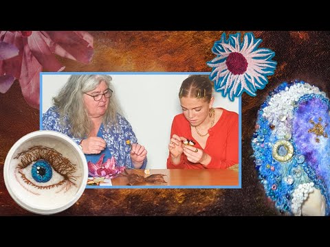 Gill Cox exploring a creative process