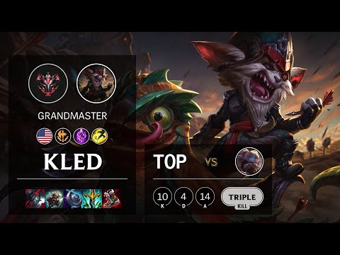 Kled Top vs Poppy - NA Grandmaster Patch 11.23
