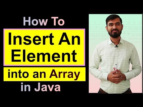 Insert An Element Into An Array In Java