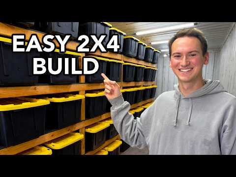 DIY Storage Shelves for 27 Gallon Totes (Better Than Metal Racks)