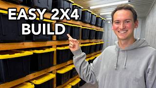 DIY Storage Shelves for 27 Gallon Totes (Better Than Metal Racks)