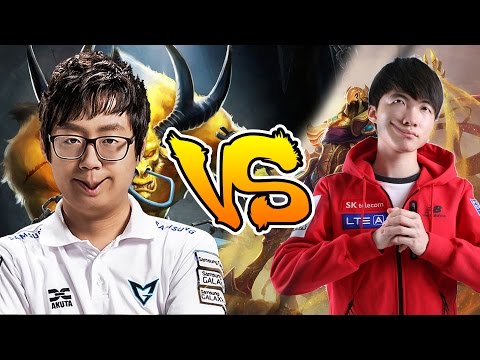SKT Faker [Azir] VS RNG Mata [Alistar] - Gameplay League of Legends