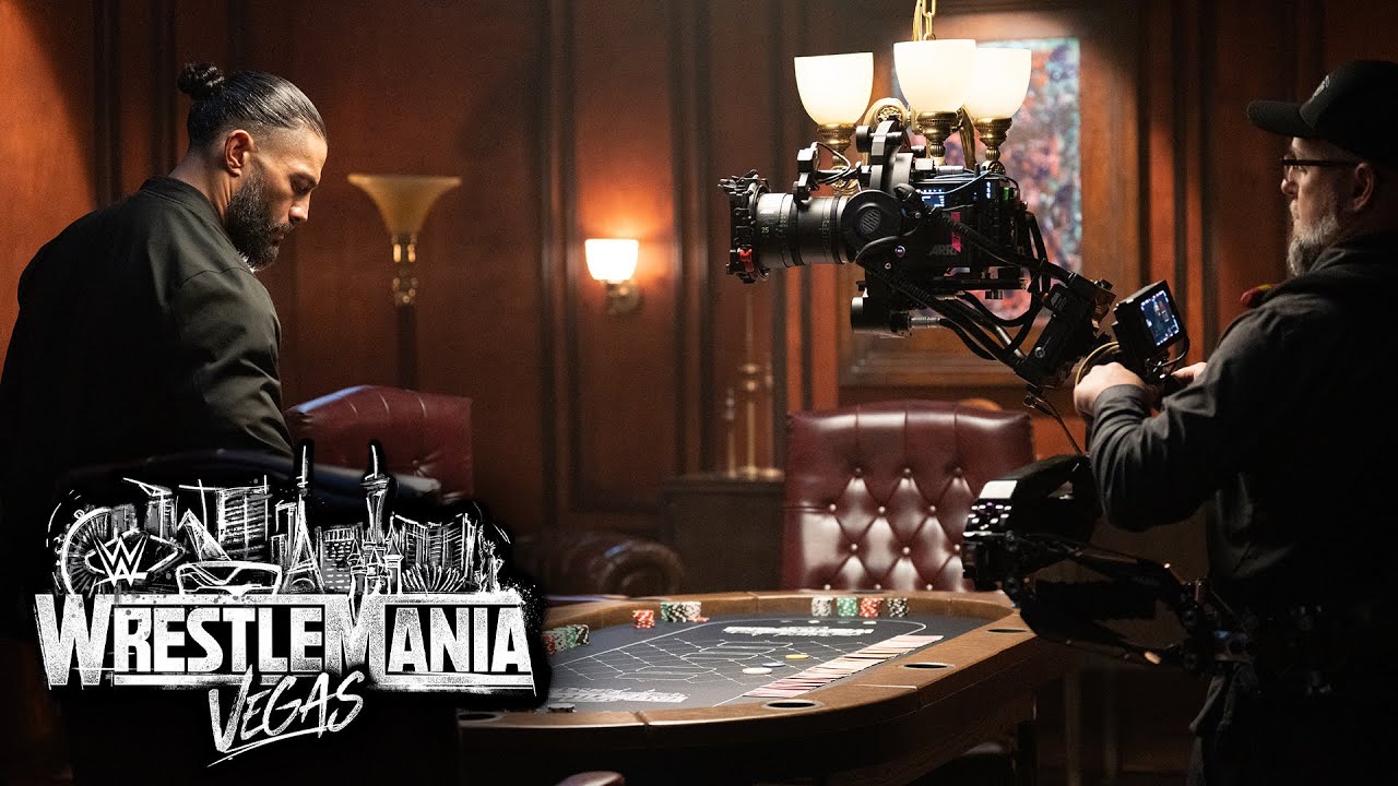 Behind-the-scenes of the WrestleMania 42 promo shoot