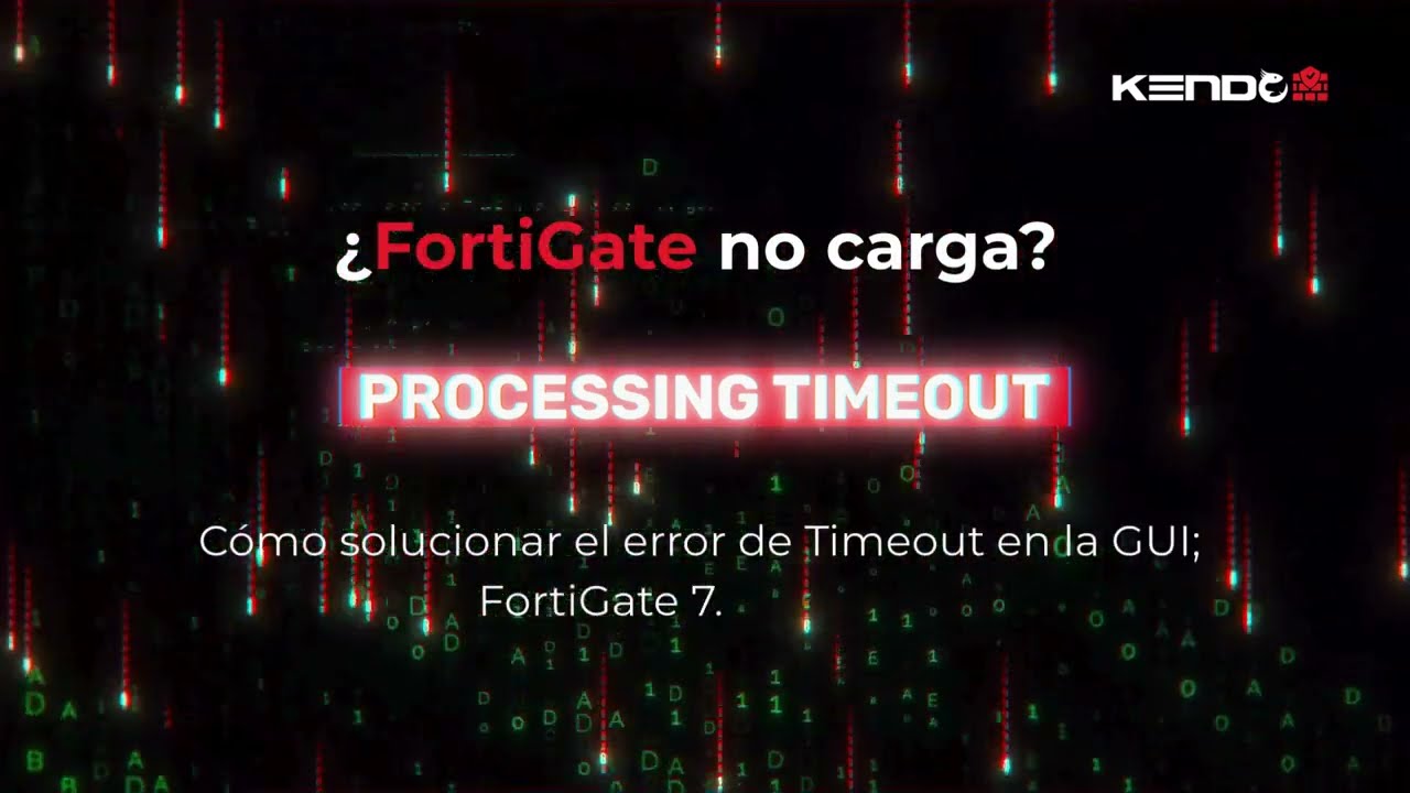 Video: Cómo solucionar el error de Timeout en la GUI de FortiGate | Tikendo