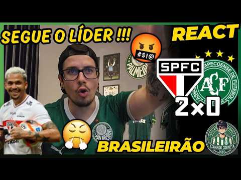 REACT SÃO PAULO 2x0 CHAPECOENSE - BRASILEIRÃO 2026 - SEGUE O LÍDER!