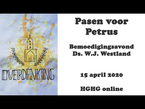 Bemoedigingsavond 15 april 2020